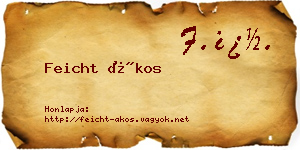 Feicht Ákos névjegykártya